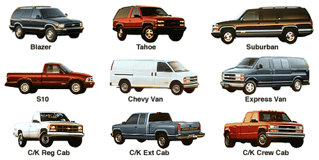 1997 Chevrolet Sport Utilities, Vans, & Trucks