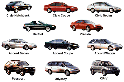 1997 Honda Models